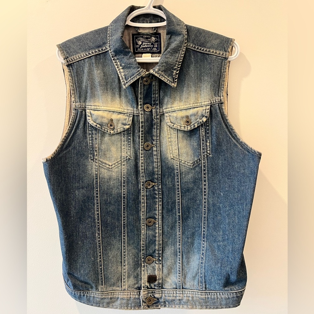 Diesel denim vest M